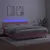 Produktbild 4 för Ramsäng med madrass rosa & LED 180x200 cm sammet