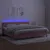 Produktbild 4 för Ramsäng med madrass rosa & LED 200x200 cm sammet