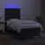 Produktbild 4 för Ramsäng med madrass & LED svart 90x190 cm tyg