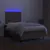 Produktbild 4 för Ramsäng med madrass & LED taupe 120x200 cm tyg