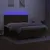 Produktbild 4 för Ramsäng med madrass & LED mörkbrun 180x200 cm tyg