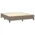 Produktbild 5 för Ramsäng med madrass & LED taupe 180x200 cm tyg