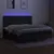 Produktbild 4 för Ramsäng med madrass & LED svart 200x200 cm tyg