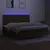 Produktbild 4 för Ramsäng med madrass & LED mörkbrun 200x200 cm tyg