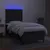 Produktbild 4 för Ramsäng med madrass & LED svart 90x190 cm tyg