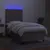 Produktbild 4 för Ramsäng med madrass & LED taupe 90x200 cm tyg