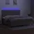 Produktbild 4 för Ramsäng med madrass & LED taupe 200x200 cm tyg