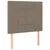 Produktbild 7 för Ramsäng med madrass & LED taupe 80x200 cm tyg
