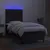 Produktbild 4 för Ramsäng med madrass & LED svart 90x190 cm tyg