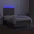 Produktbild 4 för Ramsäng med madrass & LED taupe 120x200 cm tyg
