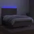 Produktbild 4 för Ramsäng med madrass & LED taupe 140x190 cm tyg