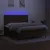 Produktbild 4 för Ramsäng med madrass & LED mörkbrun 160x200 cm tyg