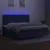 Produktbild 4 för Ramsäng med madrass & LED blå 200x200 cm tyg