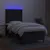 Produktbild 4 för Ramsäng med madrass & LED svart 80x200 cm tyg