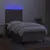 Produktbild 4 för Ramsäng med madrass & LED taupe 90x190 cm tyg