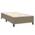 Produktbild 5 för Ramsäng med madrass & LED taupe 90x190 cm tyg