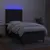Produktbild 4 för Ramsäng med madrass & LED svart 90x200 cm tyg