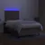 Produktbild 4 för Ramsäng med madrass & LED taupe 120x200 cm tyg