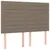 Produktbild 7 för Ramsäng med madrass & LED taupe 140x190 cm tyg
