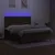Produktbild 4 för Ramsäng med madrass & LED mörkbrun 180x200 cm tyg