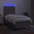 Produktbild 4 för Ramsäng med madrass & LED taupe 80x200 cm tyg