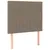 Produktbild 7 för Ramsäng med madrass & LED taupe 80x200 cm tyg