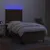 Produktbild 4 för Ramsäng med madrass & LED mörkbrun 90x190 cm tyg