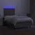 Produktbild 4 för Ramsäng med madrass & LED taupe 120x200 cm tyg