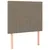 Produktbild 7 för Ramsäng med madrass & LED taupe 120x200 cm tyg