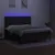 Produktbild 4 för Ramsäng med madrass & LED svart 160x200 cm tyg
