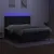 Produktbild 4 för Ramsäng med madrass & LED svart 180x200 cm tyg