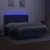 Produktbild 4 för Ramsäng med madrass & LED blå 180x200 cm tyg