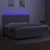Produktbild 4 för Ramsäng med madrass & LED ljusgrå 200x200 cm tyg