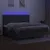 Produktbild 4 för Ramsäng med madrass & LED mörkgrå 200x200 cm tyg