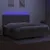 Produktbild 4 för Ramsäng med madrass & LED taupe 200x200 cm tyg