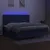 Produktbild 4 för Ramsäng med madrass & LED blå 200x200 cm tyg
