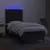 Produktbild 4 för Ramsäng med madrass & LED svart 90x190 cm tyg