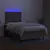 Produktbild 4 för Ramsäng med madrass & LED taupe 120x200 cm tyg