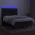 Produktbild 4 för Ramsäng med madrass & LED svart 140x190 cm tyg