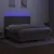 Produktbild 4 för Ramsäng med madrass & LED taupe 160x200 cm tyg