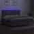 Produktbild 4 för Ramsäng med madrass & LED taupe 200x200 cm tyg
