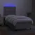 Produktbild 4 för Ramsäng med madrass & LED ljusgrå 90x190 cm tyg