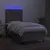 Produktbild 4 för Ramsäng med madrass & LED taupe 90x200 cm tyg