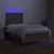 Produktbild 4 för Ramsäng med madrass & LED taupe 120x200 cm tyg