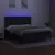Produktbild 4 för Ramsäng med madrass & LED svart 180x200 cm tyg