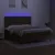 Produktbild 4 för Ramsäng med madrass & LED mörkbrun 180x200 cm tyg
