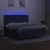 Produktbild 4 för Ramsäng med madrass & LED blå 180x200 cm tyg