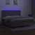 Produktbild 4 för Ramsäng med madrass & LED taupe 200x200 cm tyg