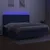 Produktbild 4 för Ramsäng med madrass & LED blå 200x200 cm tyg