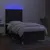 Produktbild 4 för Ramsäng med madrass & LED svart 90x190 cm tyg